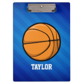 Basketbal; Royal Blue Stripes Klembord (Voorkant)