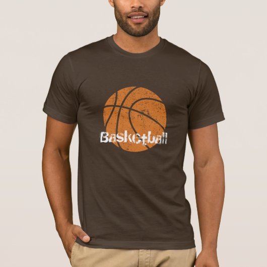 basketbal ruw t-shirt (Voorkant)