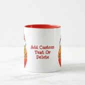 Basketbal Santa Hoed Kerstmis Licht Xmas Party Mok (Midden)