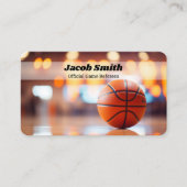 Basketbal Scheidsrechter Agent Visitekaartje (Voorkant)