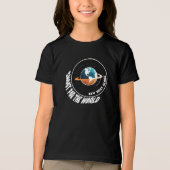 Basketbal | Schieten voor de wereld | Mijn beste w Tri-Blend Shirt (Voorkant)