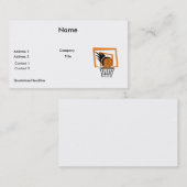basketbal score grafiek visitekaartje (Voorkant / Achterkant)