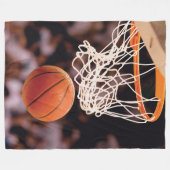 Basketbal scoren fleece deken (Voorkant (Horizontaal))