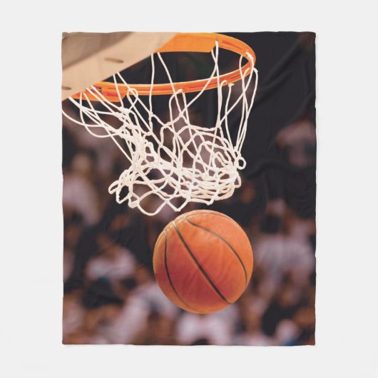 Basketbal scoren fleece deken (Voorkant)