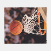 Basketbal scoren fleece deken (Voorkant (Horizontaal))