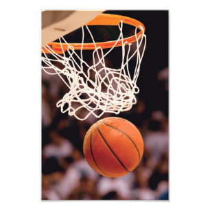 Basketbal scoren foto afdruk