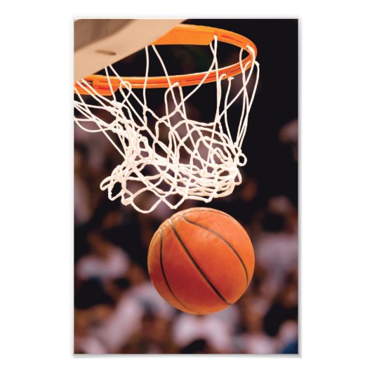 Basketbal scoren foto afdruk (Voorkant)