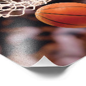 Basketbal scoren foto afdruk (Hoek)