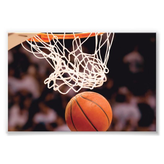 Basketbal scoren foto afdruk (Voorkant)