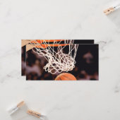 Basketbal scoren kaart (Voorkant / Achterkant in situ)