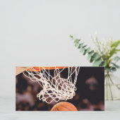 Basketbal scoren kaart (Staand voorkant)