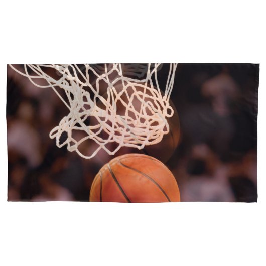 Basketbal scoren kussensloop (Voorkant-Links)