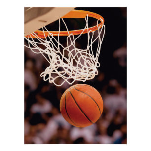 Basketbal scoren perfect poster