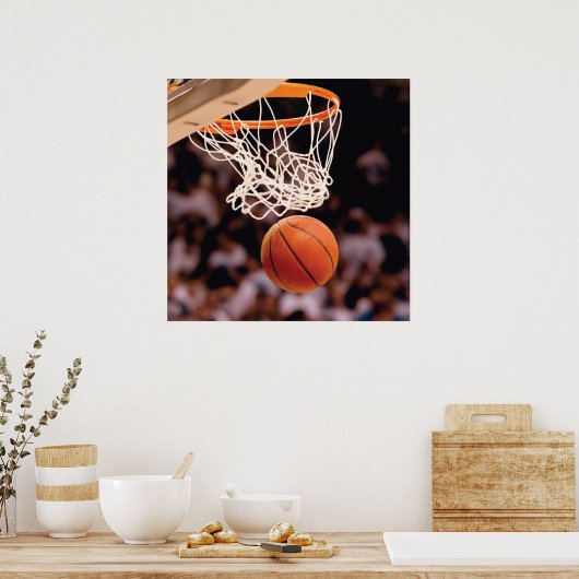 Basketbal scoren poster (Keuken)