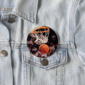 Basketbal scoren ronde button 7,6 cm (In situ)