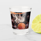 Basketbal scoren shot glas (Voorkant)