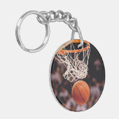 Basketbal scoren sleutelhanger (Voorkant Links)