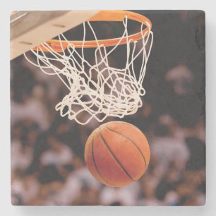 Basketbal scoren stenen onderzetter