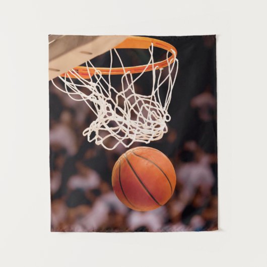 Basketbal scoren wandkleed (Voorkant)