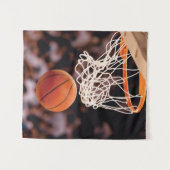 Basketbal scoren wandkleed (Voorkant (horizontaal))
