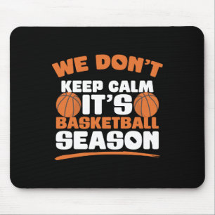 Basketbal seizoen Humor voor een grappig basketbal Muismat