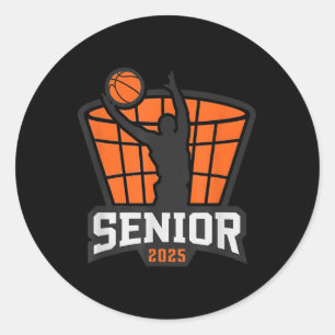 Basketbal Senior 2025 Teams Familie Matching Outfi Ronde Sticker