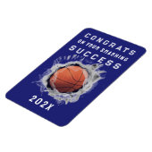 Basketbal Senior 2026 Gefeliciteerd Magneet (Linkerzijde)
