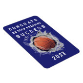 Basketbal Senior 2026 Gefeliciteerd Magneet (Rechterzijde)