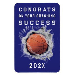 Basketbal Senior 2026 Gefeliciteerd Magneet