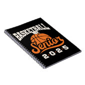 Basketbal Senior Klasse van 2025 Afstuderen Notitieboek (Rechterzijde)