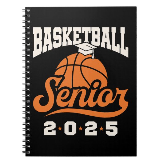 Basketbal Senior Klasse van 2025 Afstuderen Notitieboek (Voorkant)