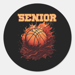 Basketbal Senior Nacht Tante 1 Ronde Sticker