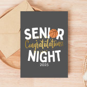 Basketbal Senior Night Felicitatiekaart Kaart