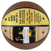 Basketbal Senior Night Gifts, FOTO Basketbal (Voorkant)