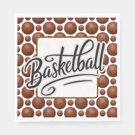 Basketbal servet (Voorkant)