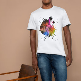 basketbal shirt bal graffiti Silhouette