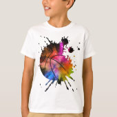 basketbal shirt bal graffiti Silhouette (Voorkant)