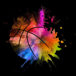 basketbal shirt bal graffiti Silhouette Sticker