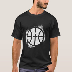 Basketbal Shirt Basketbal met Cross Icon Christ