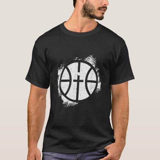 Basketbal Shirt Basketbal met Cross Icon Christ (Voorkant)