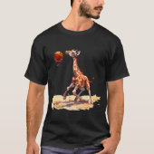 Basketbal Shirt Kinder Basketbal Giraffe Mannen Ba (Voorkant)