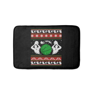 Basketbal Shirten - Basketbal Kerst Shirt Badmat