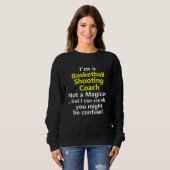 Basketbal Shooting Coach Trainer Jump Shot Schutte Trui (Voorkant volledig)