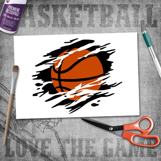 Basketbal Shredded Tissuepapier