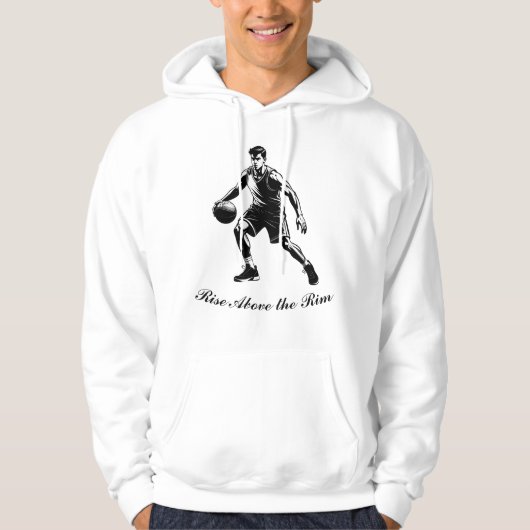Basketbal Silhouette swear Hoodie (Voorkant)