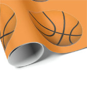 Basketbal Sinaasappel Cadeaupapier (Rol Hoek)