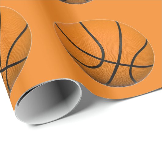Basketbal Sinaasappel Cadeaupapier (Rol Hoek)