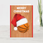 Basketbal & Sinterklaas Aangepaste Kerst Kaarten (Voorkant)
