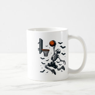 Basketbal Skelet Halloween Skeleton Basketbal Koffiemok