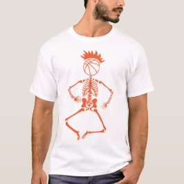 basketbal skeleton Skelett esqueleto sc T-shirt